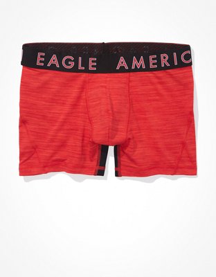 American Eagle Men's Space Dye Mesh 4.5 Flex Boxer Brief M Bold