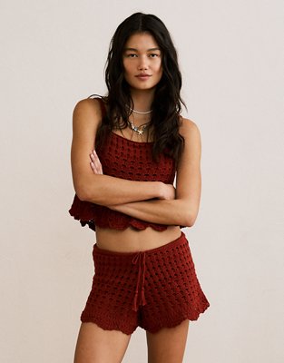 AE Stretch High-Waisted Sweater Shortie
