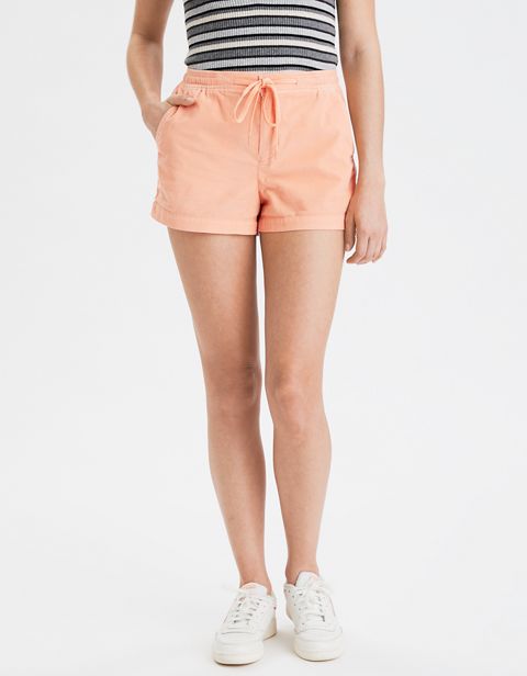 Женские брюки American Eagle AE High-Waisted Corduroy Sport Short