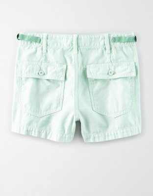 Женские брюки American Eagle AE High-Waisted Utility Khaki Short — фото 4