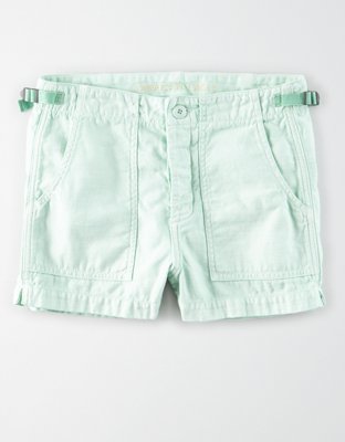 Женские брюки American Eagle AE High-Waisted Utility Khaki Short — фото 3