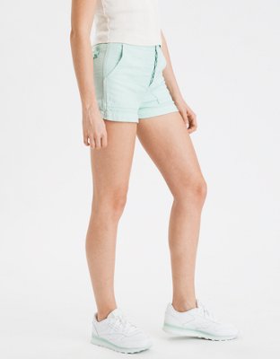 Женские брюки American Eagle AE High-Waisted Utility Khaki Short — фото 5