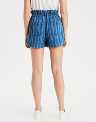 Женские брюки American Eagle AE High-Waisted Linen Short — фото 2