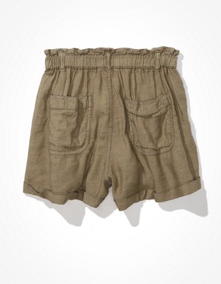 AE Super High-Waisted Linen Short