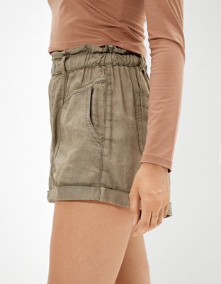 AE Super High-Waisted Linen Short