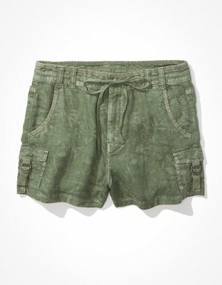 AE High-Waisted Linen Cargo Short