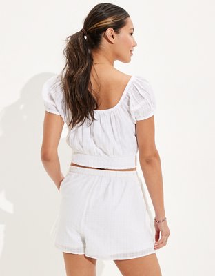 Женские брюки American Eagle AE High-Waisted Flowy Short — фото 3