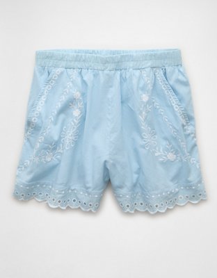 AE High-Waisted Embroidered Short