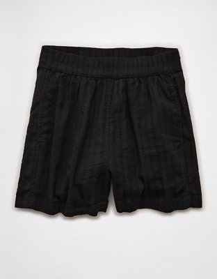 AE Stretch High-Waisted Linen-Blend Soft Short