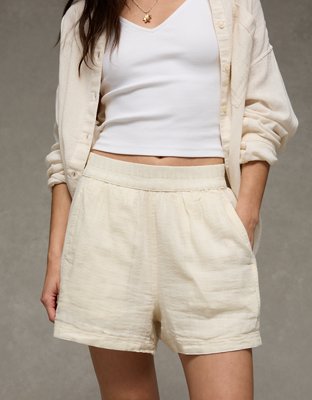 Short doux et extensible à taille haute AE