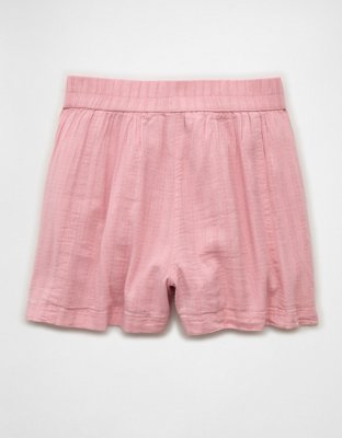 AE Stretch High-Waisted Linen-Blend Soft Short