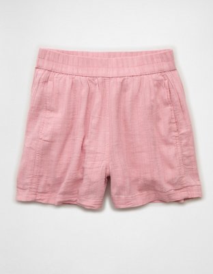 AE Stretch High-Waisted Linen-Blend Soft Short