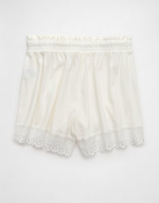 Short avec garniture en dentelle en tricot Vive le soleil AE
