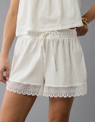 AE Sunchaser Knit Lace Trim Short | American Eagle