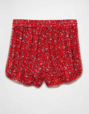 AE High-Waisted Floral Dolphin Hem Short