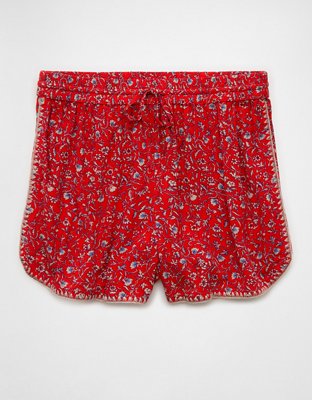 AE High-Waisted Floral Dolphin Hem Short
