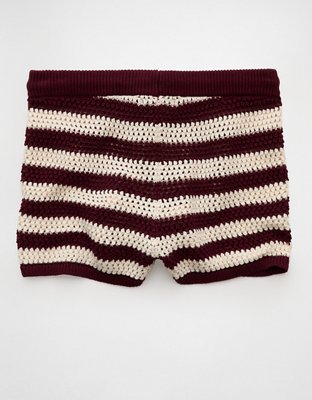 AE Crochet Striped Short