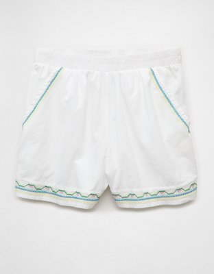 AE High-Waisted Embroidered Short