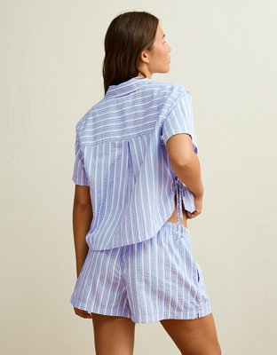 AE Mid-Rise Seersucker Short