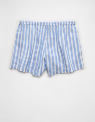 AE Stretch High-Waisted Linen-Blend Soft Short
