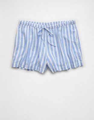AE Stretch High-Waisted Linen-Blend Soft Short