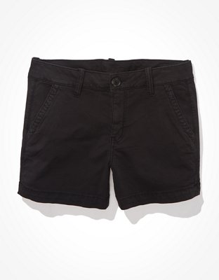 AE Khaki Midi Short Womens Black 18 - 33697590 - By Brand Super StretchSoft, stretchy Twill fabric with a st sku 33697590