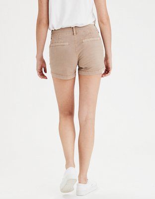 AE Khaki Midi Short