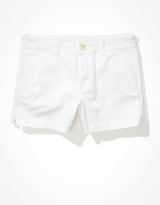 Женские брюки American Eagle AE Stretch Low-Rise Khaki Midi Short — фото 3