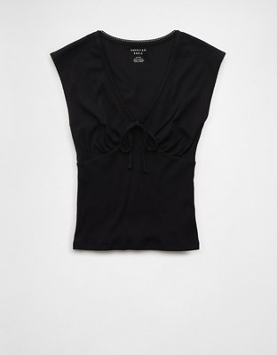 AE V-Neck Bow Baby Tee