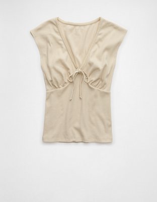 AE V-Neck Bow Baby Tee