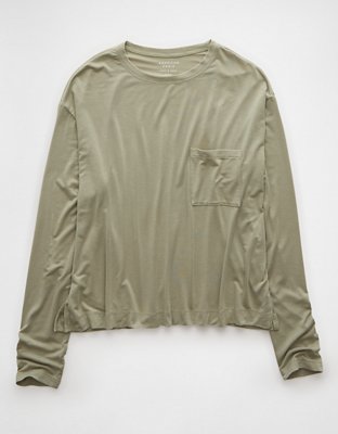 AE Soft  Sexy Long-Sleeve Pocket T-Shirt