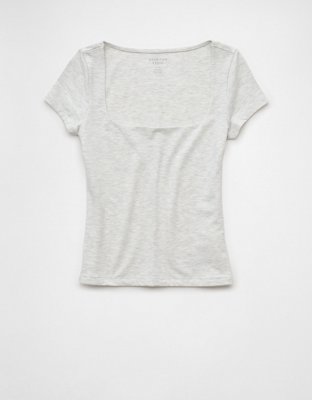 AE Hey Baby T-shirt con Cuello Cuadrado