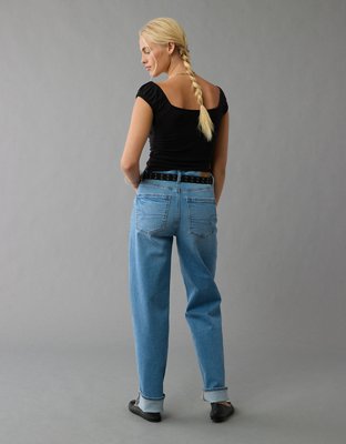 AE Ruched Square Neck T-Shirt