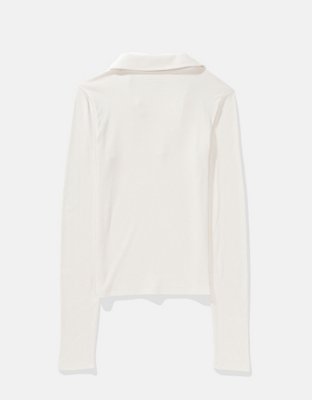 AE Playera Polo de Felpa Manga Larga