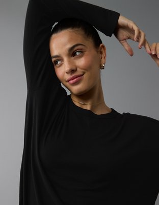 Женские футболки American Eagle AE Soft & Sexy Long-Sleeve T-Shirt — фото 5
