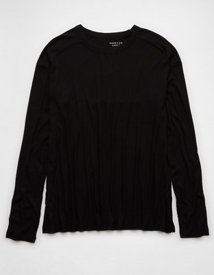 Женские футболки American Eagle AE Soft & Sexy Long-Sleeve T-Shirt — фото 3