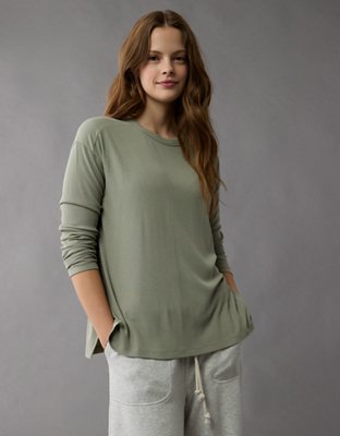 AE Soft & Sexy Long-Sleeve Pocket T-Shirt