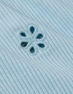 AE Puff Sleeve Embroidered Shirt