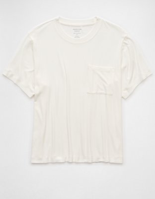 T-shirt con bolsillo suave y sexy AE