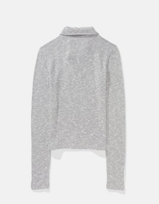 AE Long-Sleeve Plush Polo T-Shirt