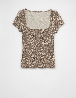 AE Square Neck Hey Baby Tee