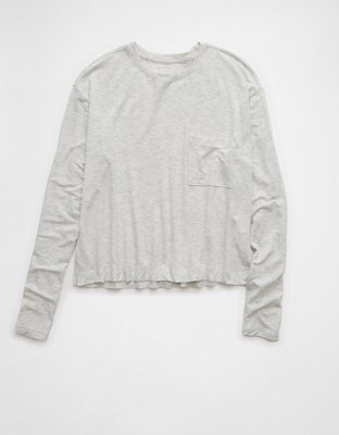 AE Soft & Sexy Long-Sleeve Pocket T-Shirt