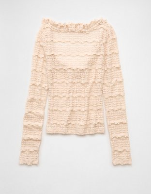 AE Ruffle Neck T-Shirt