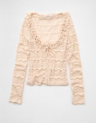 AE Ruffle Neck T-Shirt