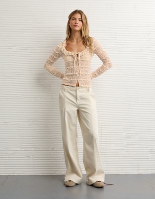 AE Ruffle Neck T-Shirt