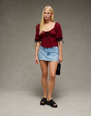 AE Puff Sleeve Babydoll Tee