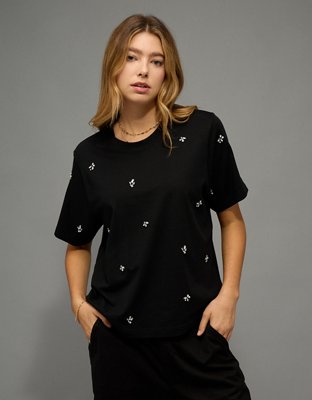 AE Rhinestone & Pearl T-Shirt