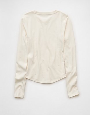 AE Long Sleeve Rhinestone T-Shirt