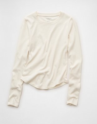 AE Long Sleeve Rhinestone T-Shirt