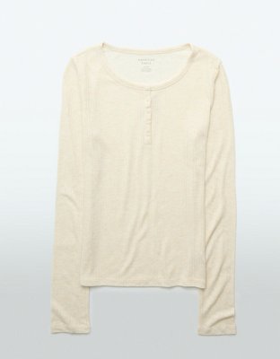 AE Long Sleeve Henley T-Shirt